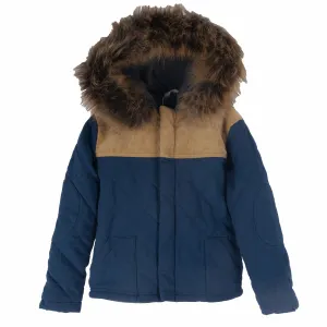 [4y] Peekaboo Beans Woodland Coat in Navy