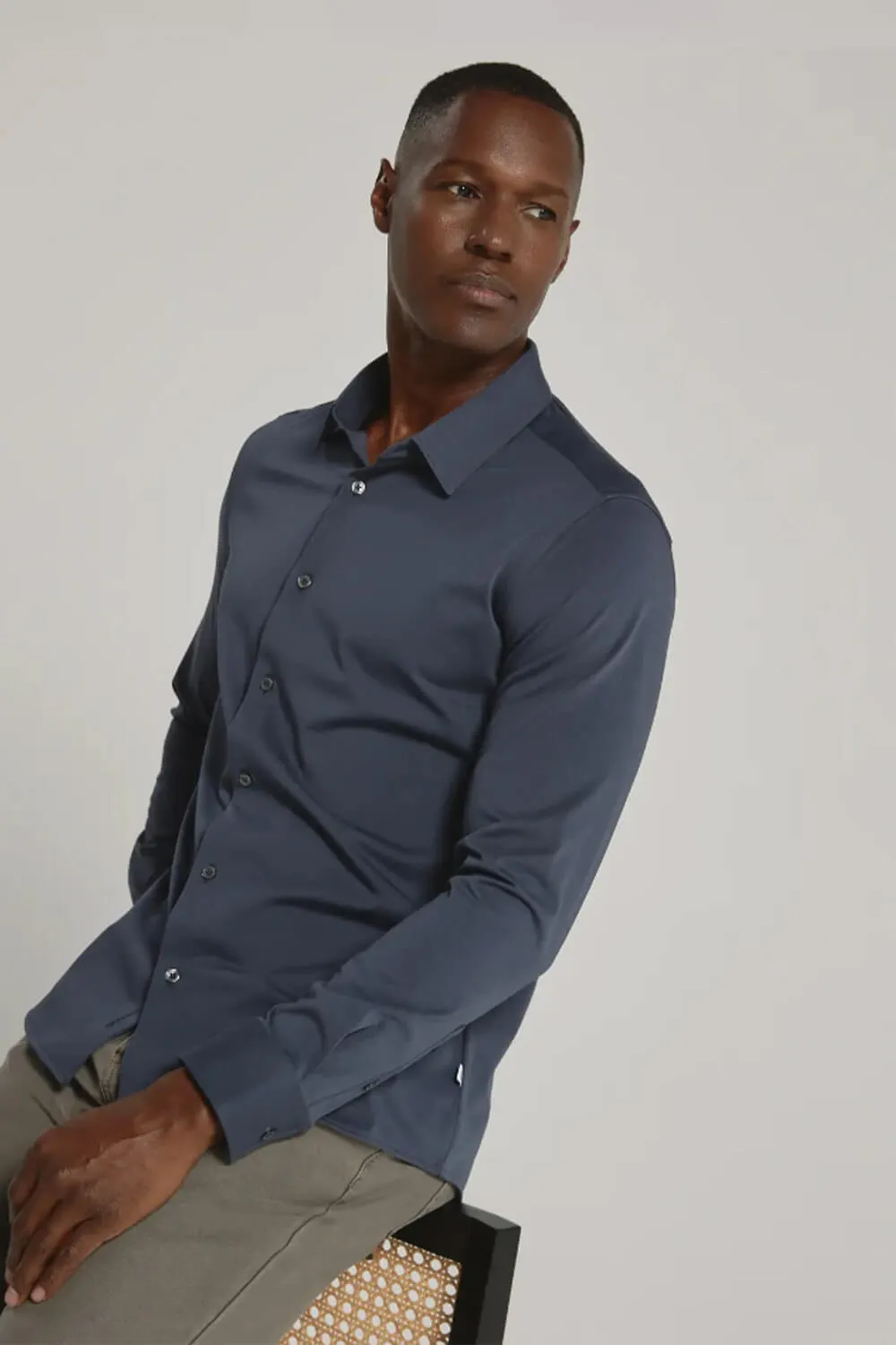7Diamonds Girona Shirt for Men in Slate | SMKL-7777-SLT