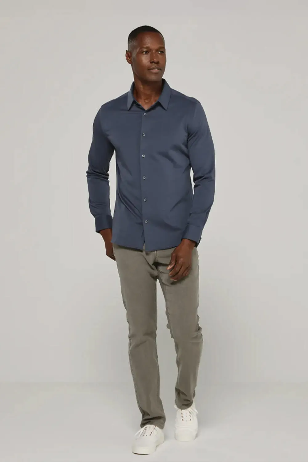 7Diamonds Girona Shirt for Men in Slate | SMKL-7777-SLT