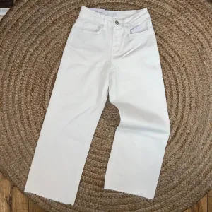 #8 White Olivia Wide Leg Jeans