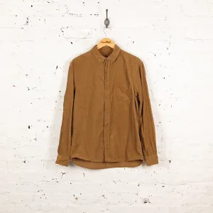 90s Corduroy Shirt - Brown - L