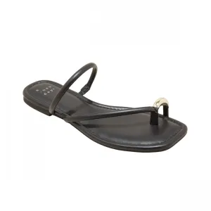 A New Day Womens Hanna Toe Ring Thong Sandals with Memory Foam Insole Black 6M