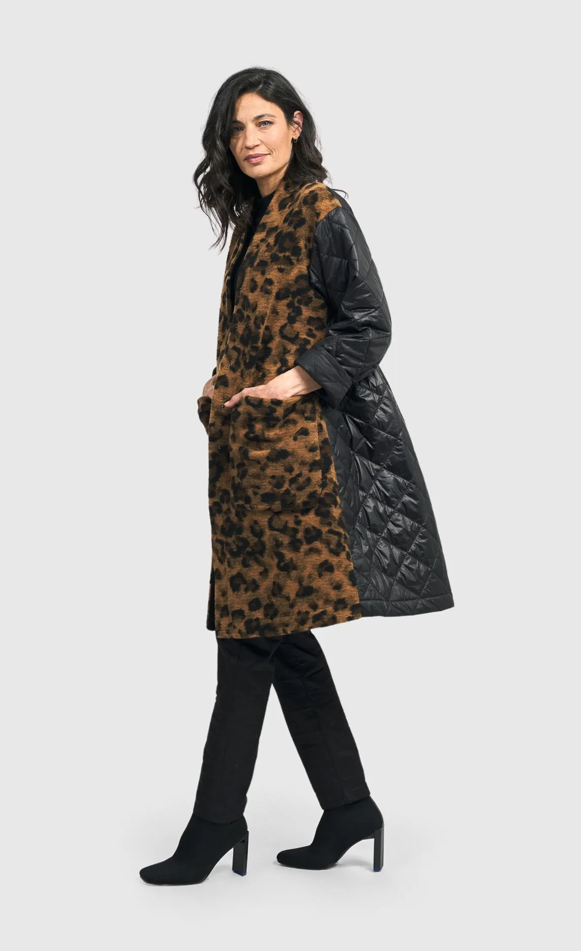 Alembika Black/Leopard Jacket
