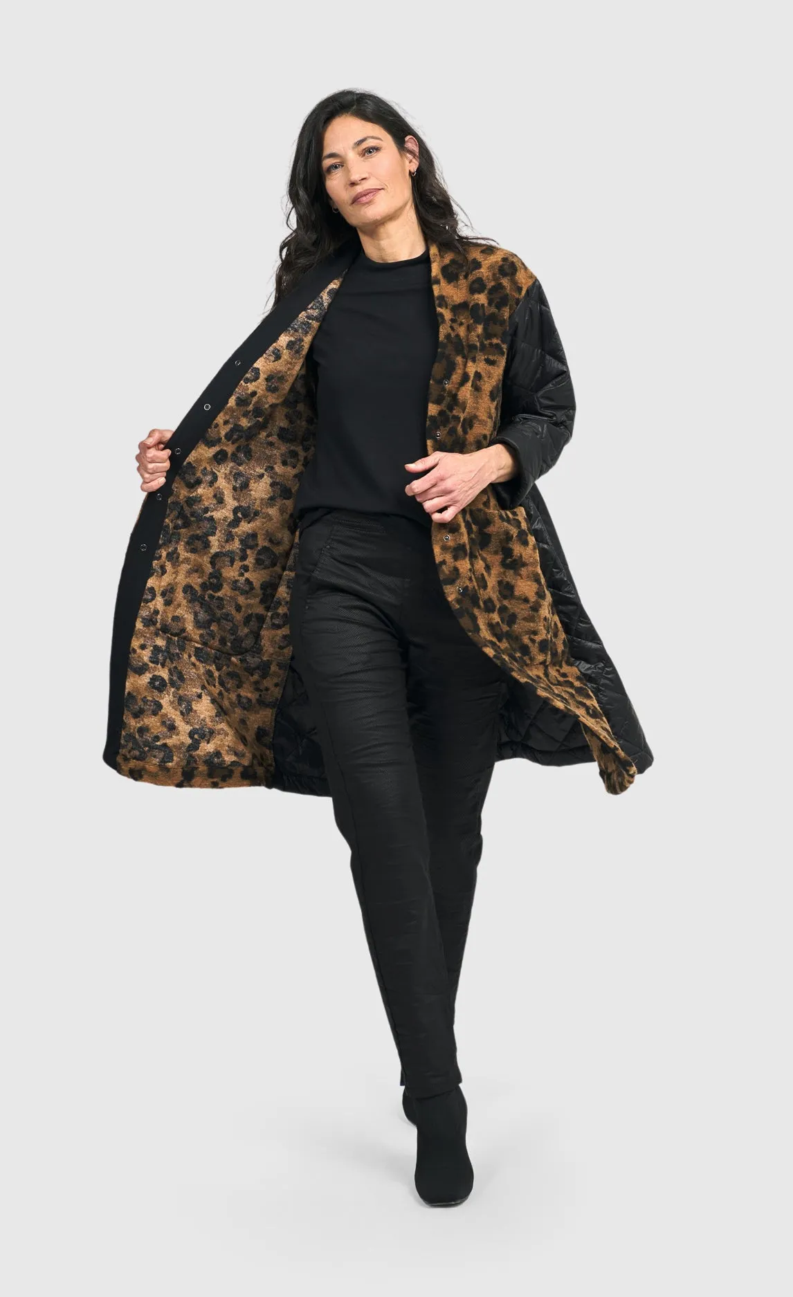 Alembika Black/Leopard Jacket