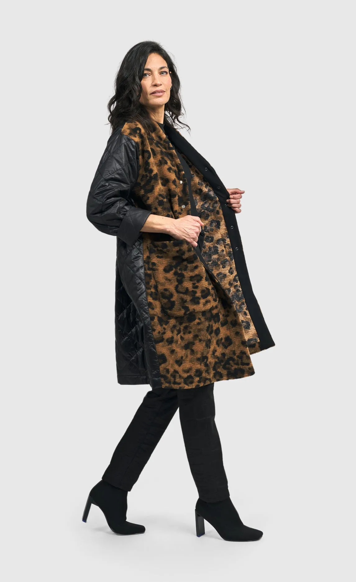 Alembika Black/Leopard Jacket