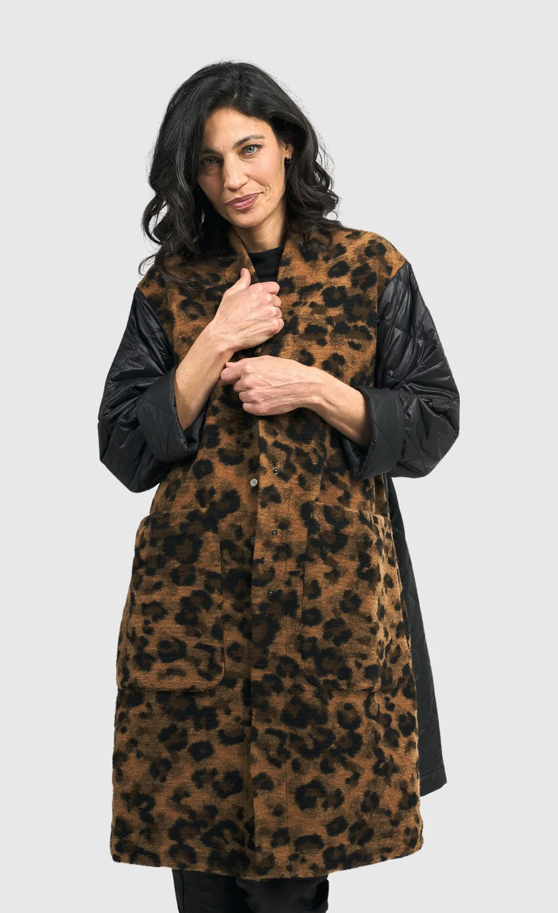 Alembika Black/Leopard Jacket