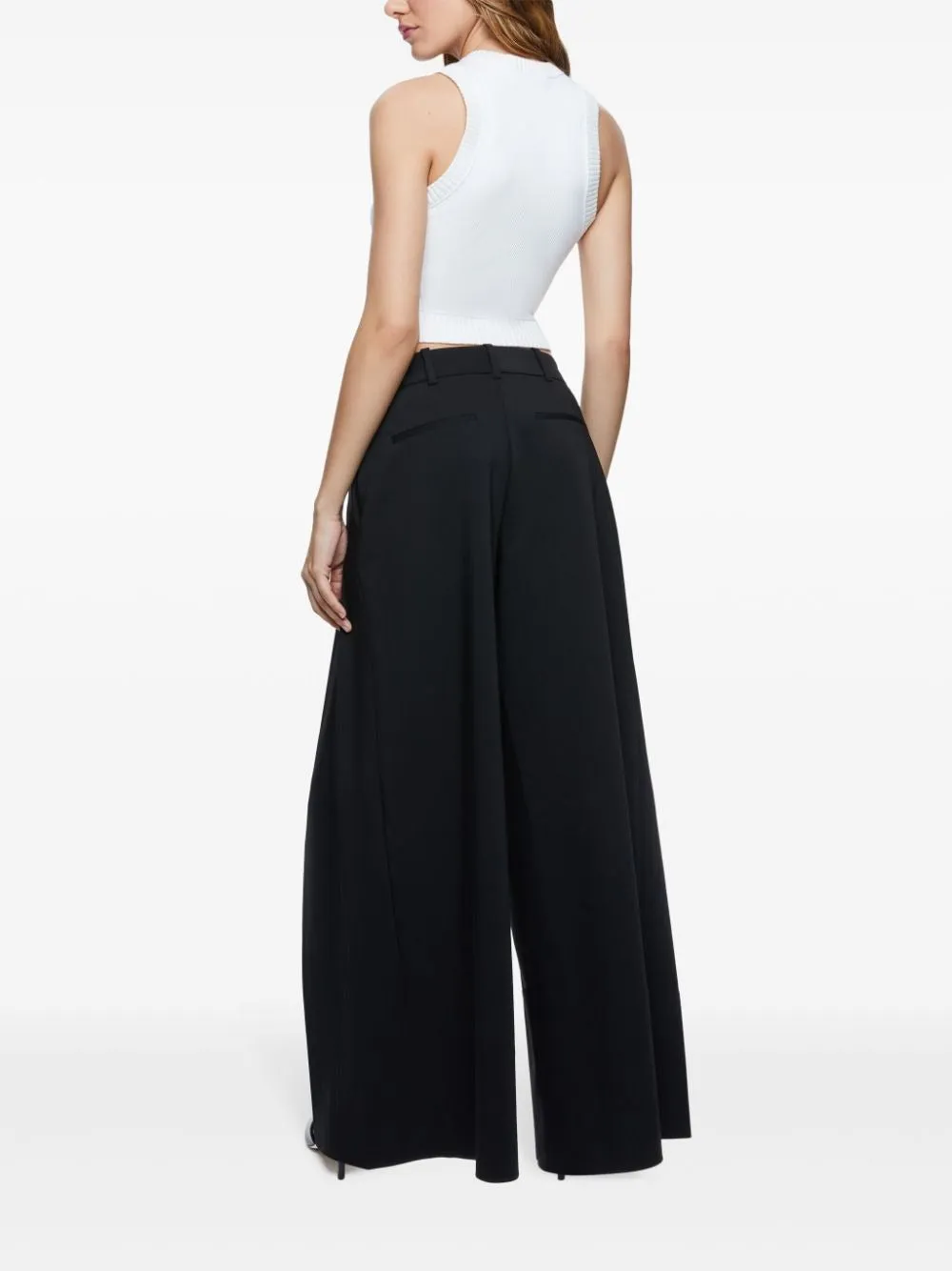 Alice   Olivia Blaire Pleated Pant in Black