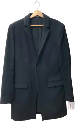 AllSaints Black Renzo Coat UK 40
