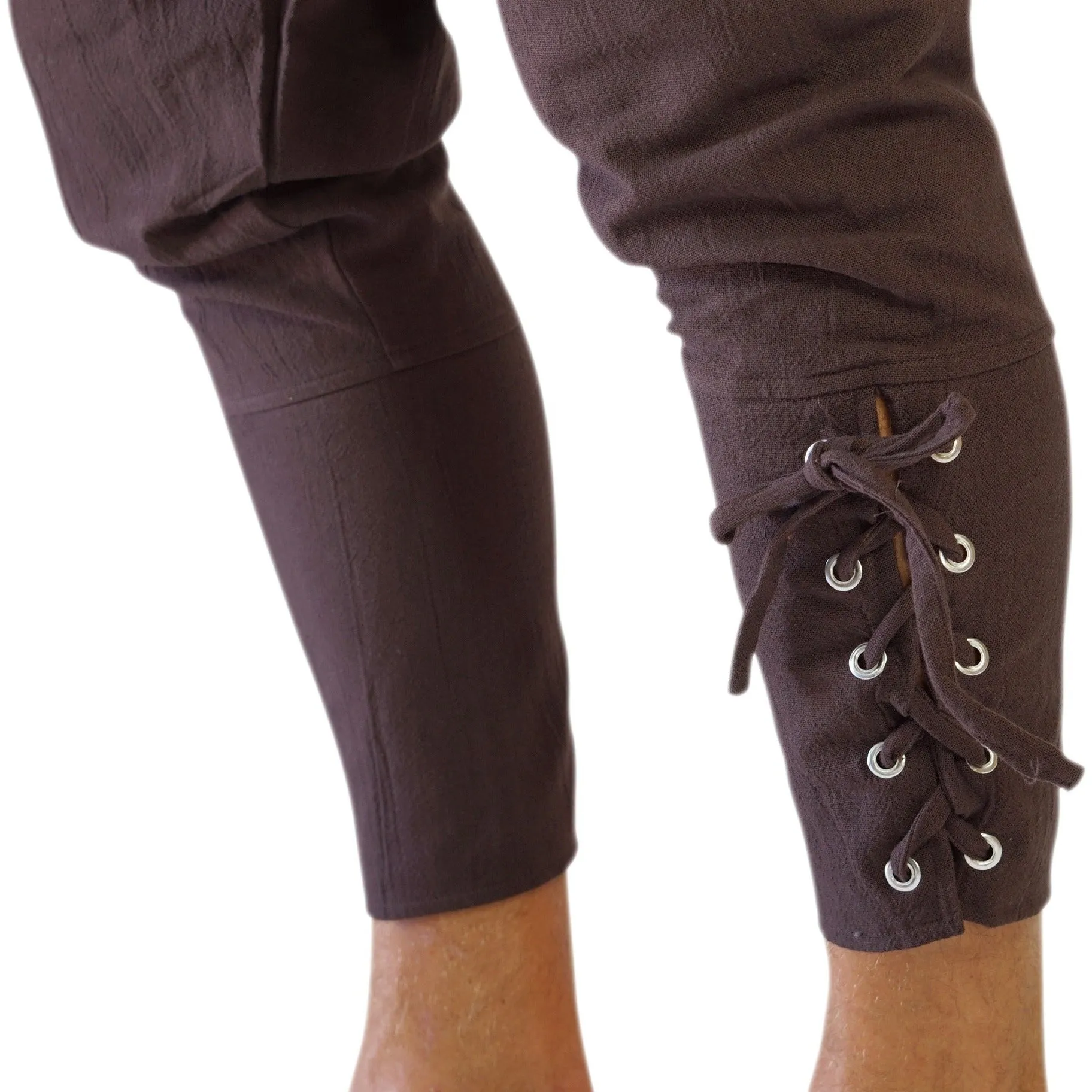 'Ankle Cuff' Medieval Pants - Brown