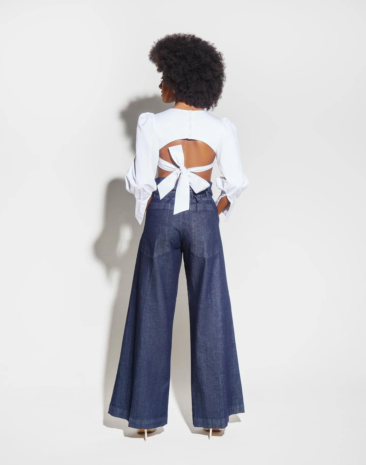 Austyn Wide Leg Jeans - Dark Denim