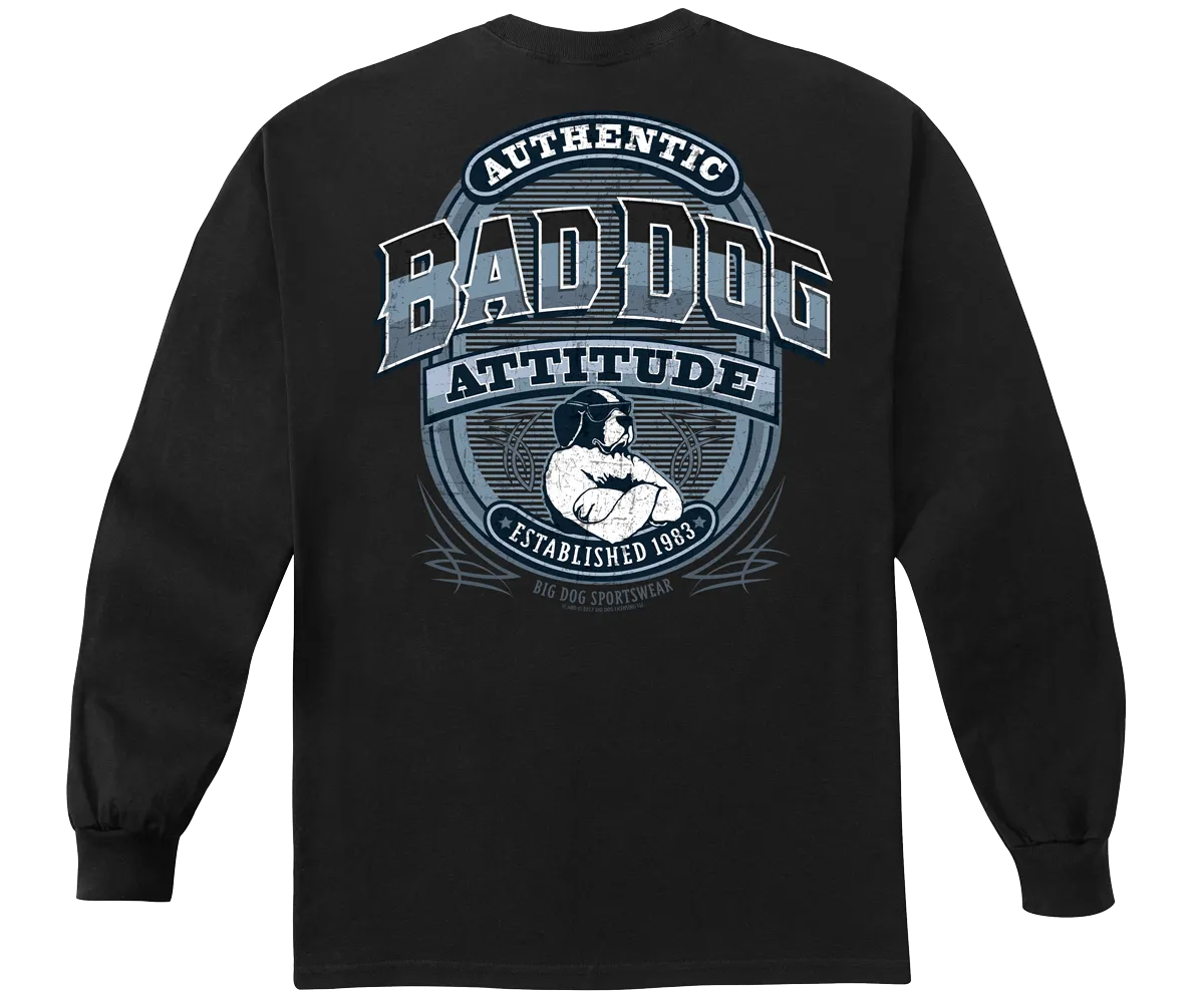 Bad Dog Attitude Since 83 Long Sleeve T-Shirt
