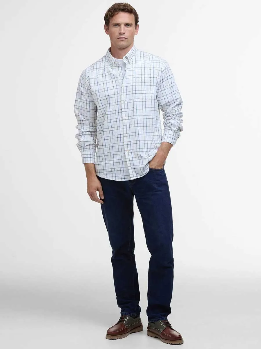 BARBOUR Caswell Tattersall Regular Long-Sleeved Shirt - Mens - Pine Green