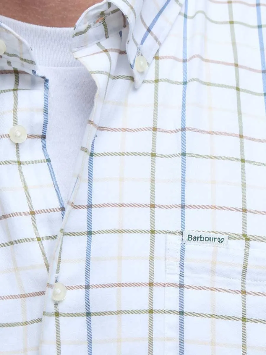 BARBOUR Caswell Tattersall Regular Long-Sleeved Shirt - Mens - Pine Green