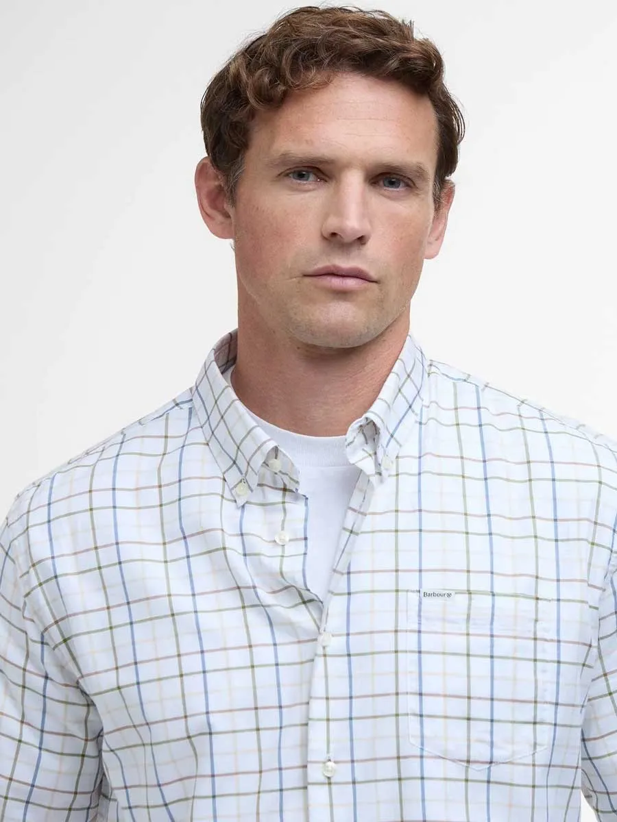 BARBOUR Caswell Tattersall Regular Long-Sleeved Shirt - Mens - Pine Green