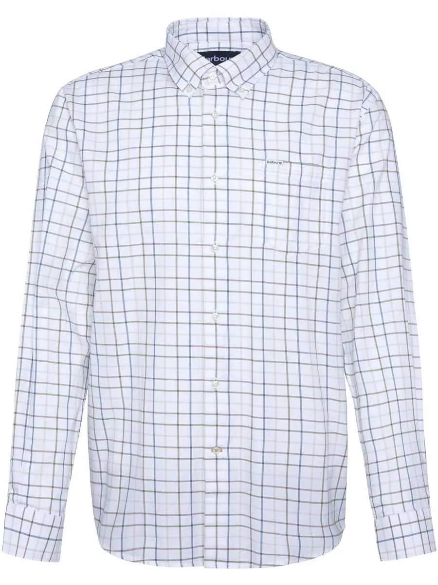 BARBOUR Caswell Tattersall Regular Long-Sleeved Shirt - Mens - Pine Green