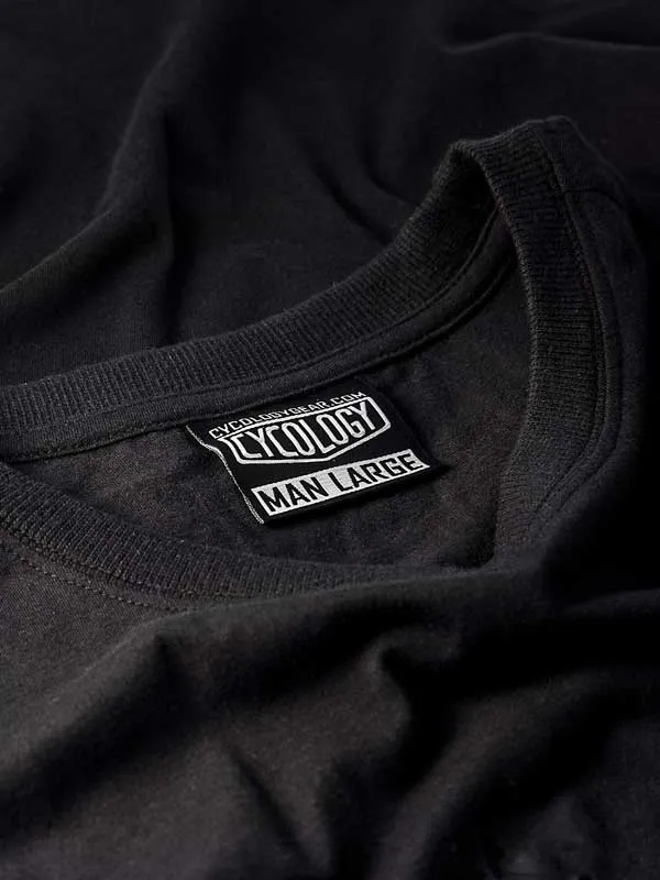 Bike Brain Long Sleeve T Shirt Black