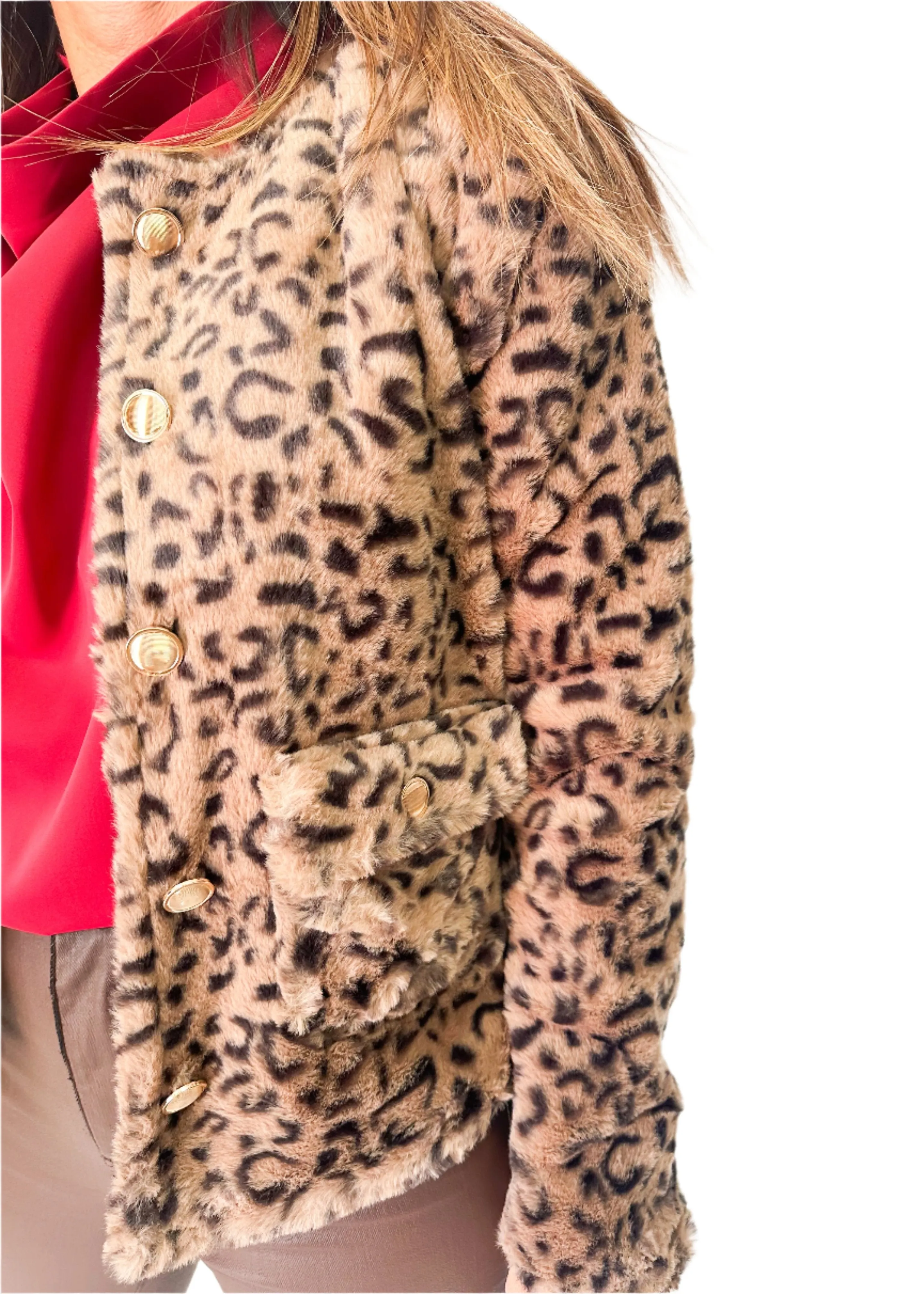 Bishop   Young Victoria Faux Fur Jacket - Leopard