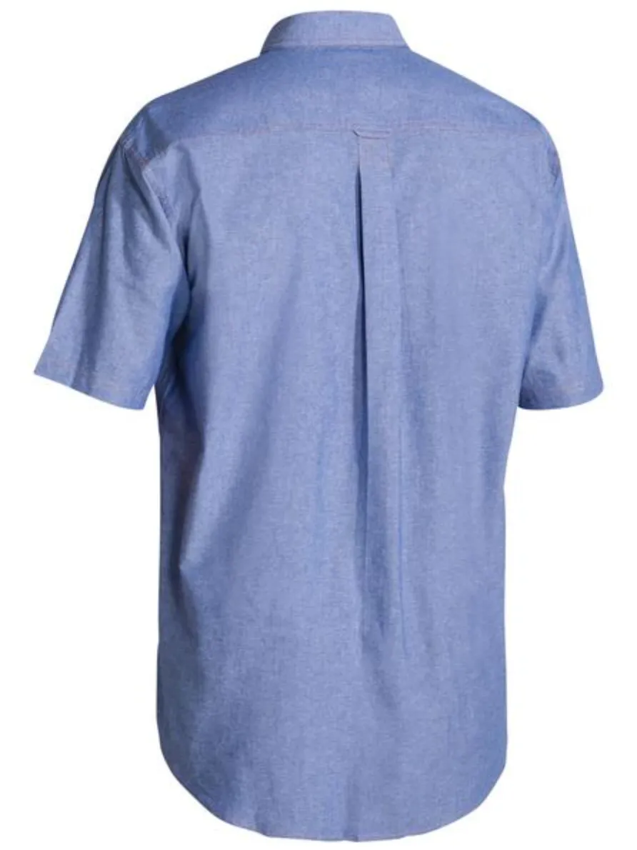 Bisley Chambray Cotton Short Sleeve Shirt