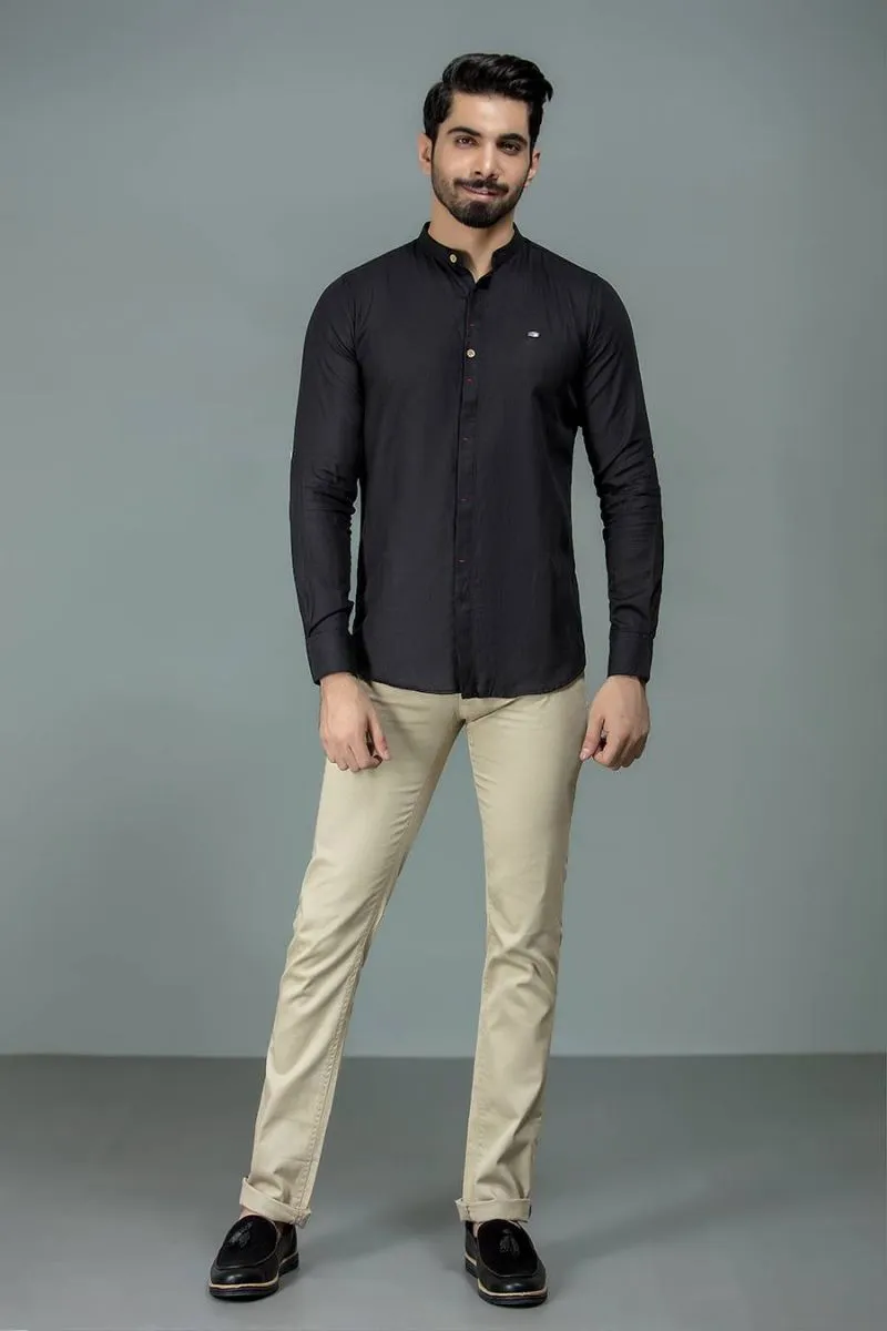 Black Casual Shirt FS Slim Fit