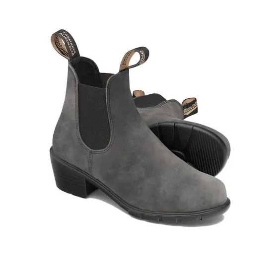 BLUNDSTONE - WOMEN'S 2064 RUSTIC BLACK HEELED BOOT
