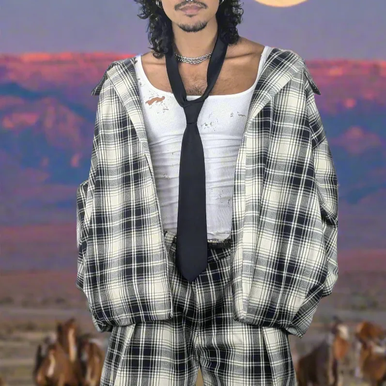 BOMBA COAT • PLAID