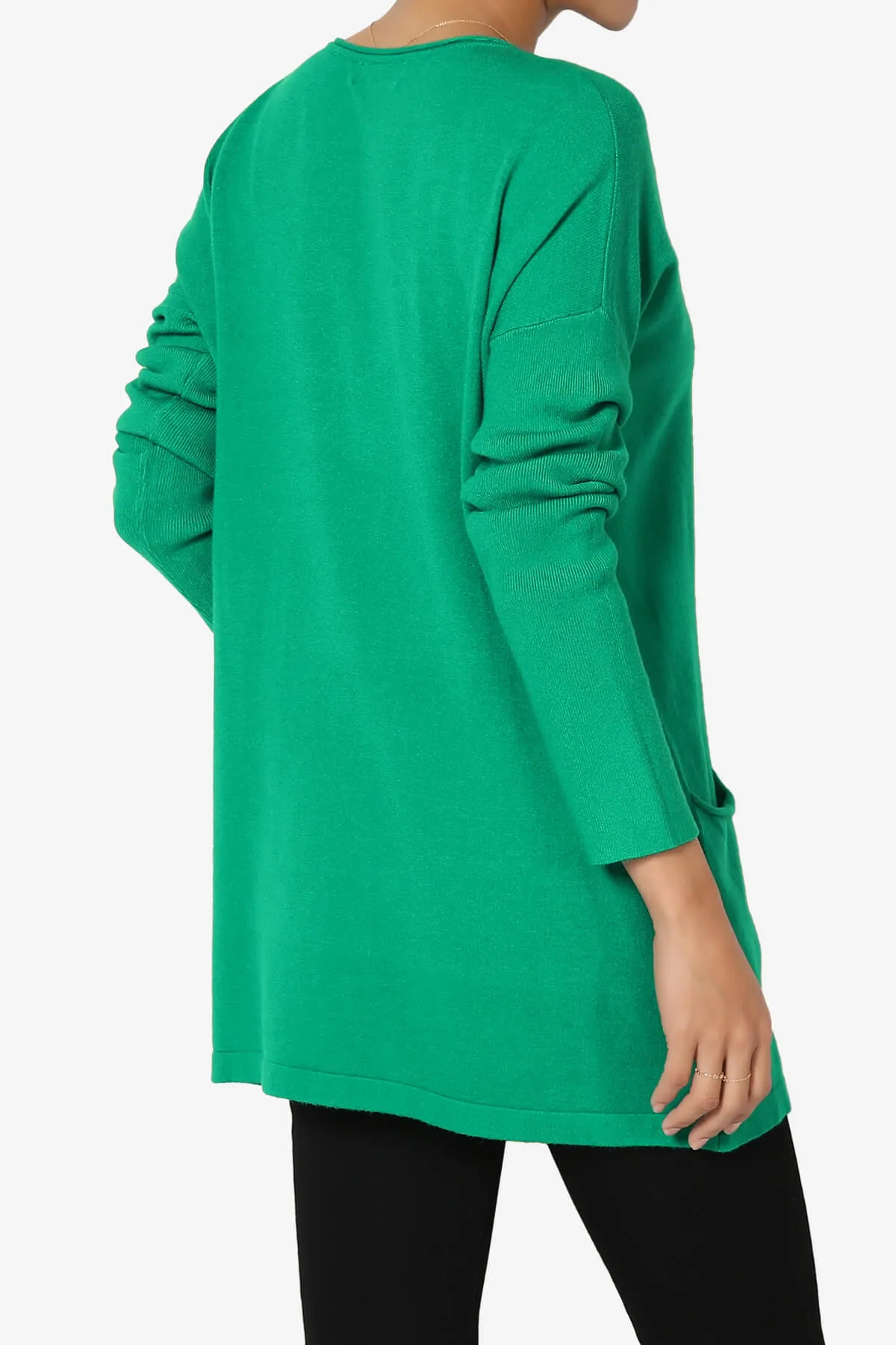 Brecken Pocket Long Sleeve Soft Knit Sweater Tunic