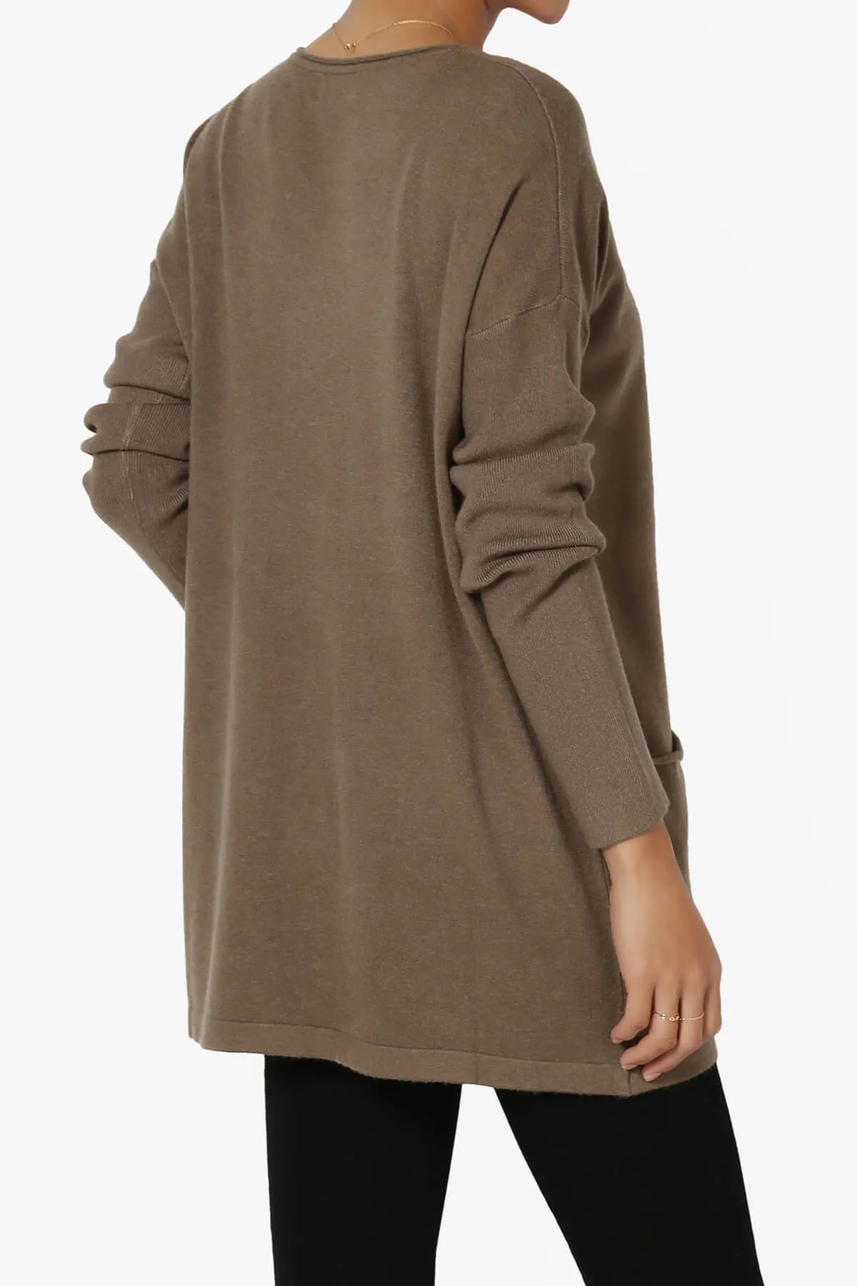 Brecken Pocket Long Sleeve Soft Knit Sweater Tunic