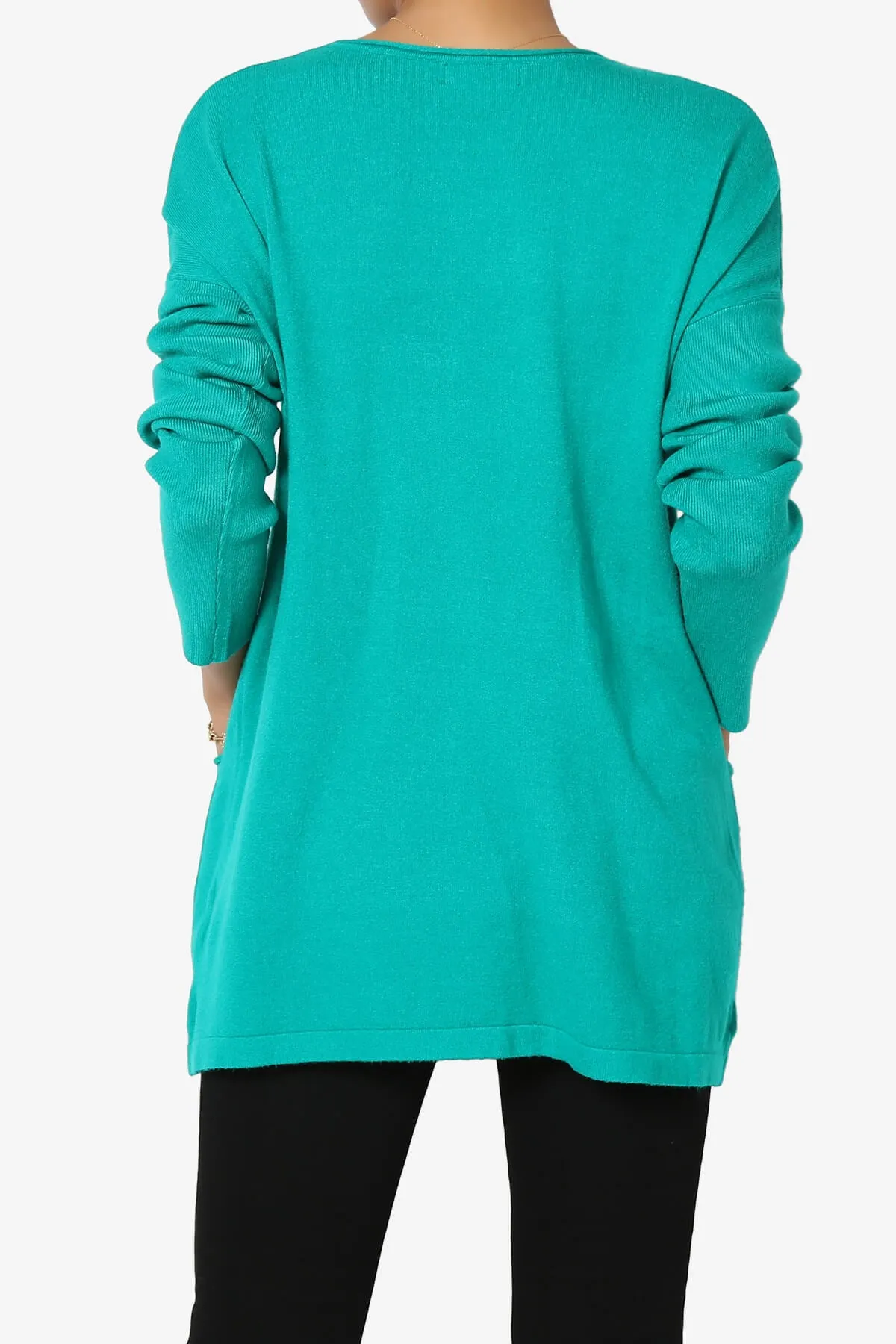 Brecken Pocket Long Sleeve Soft Knit Sweater Tunic