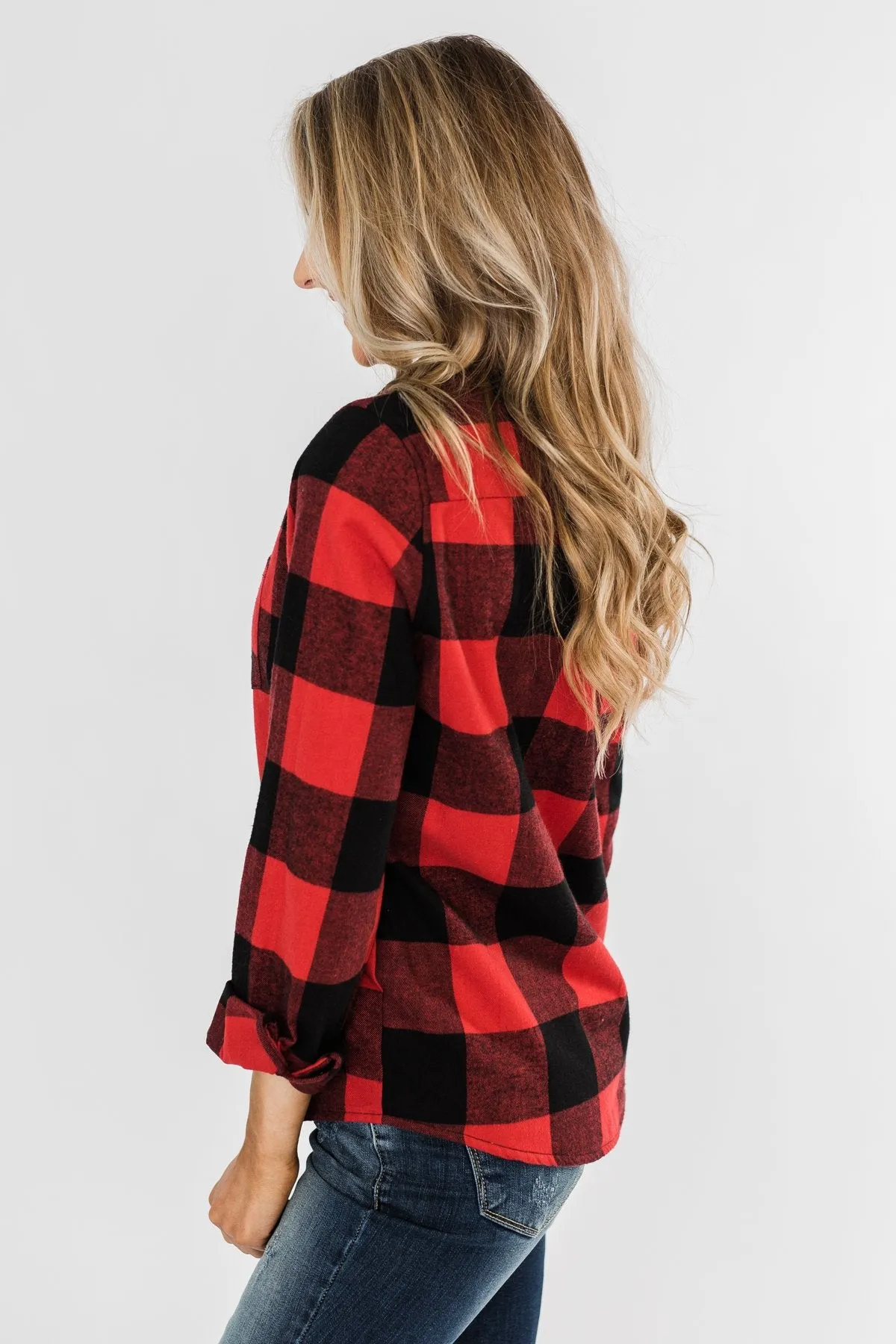 Cabin Fever Zip-Up Jacket- Buffalo Plaid