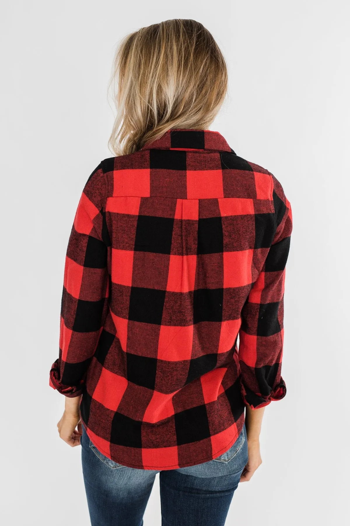Cabin Fever Zip-Up Jacket- Buffalo Plaid