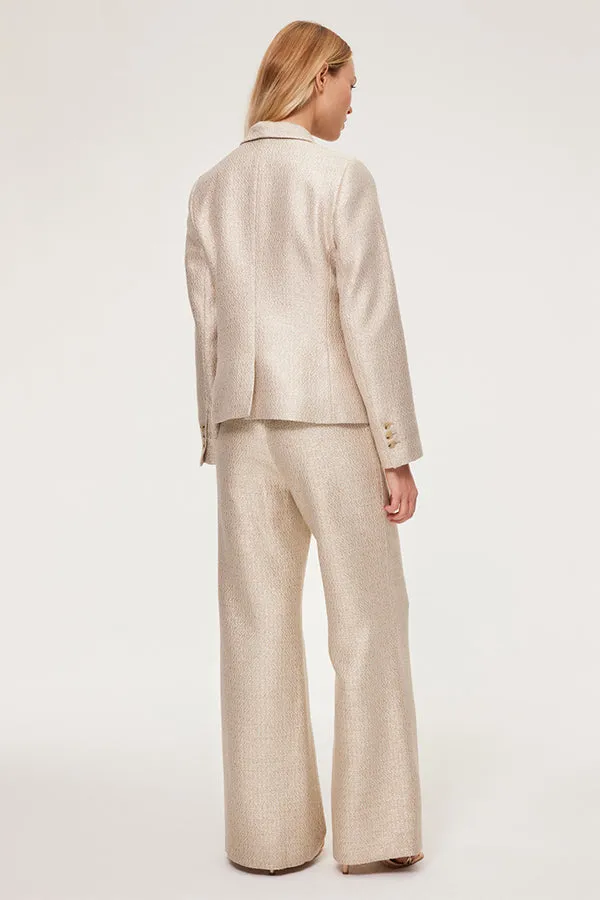 CALYSTA GOLD WIDE-LEG TROUSERS