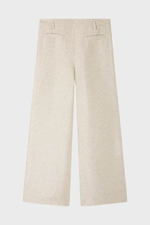 CALYSTA GOLD WIDE-LEG TROUSERS