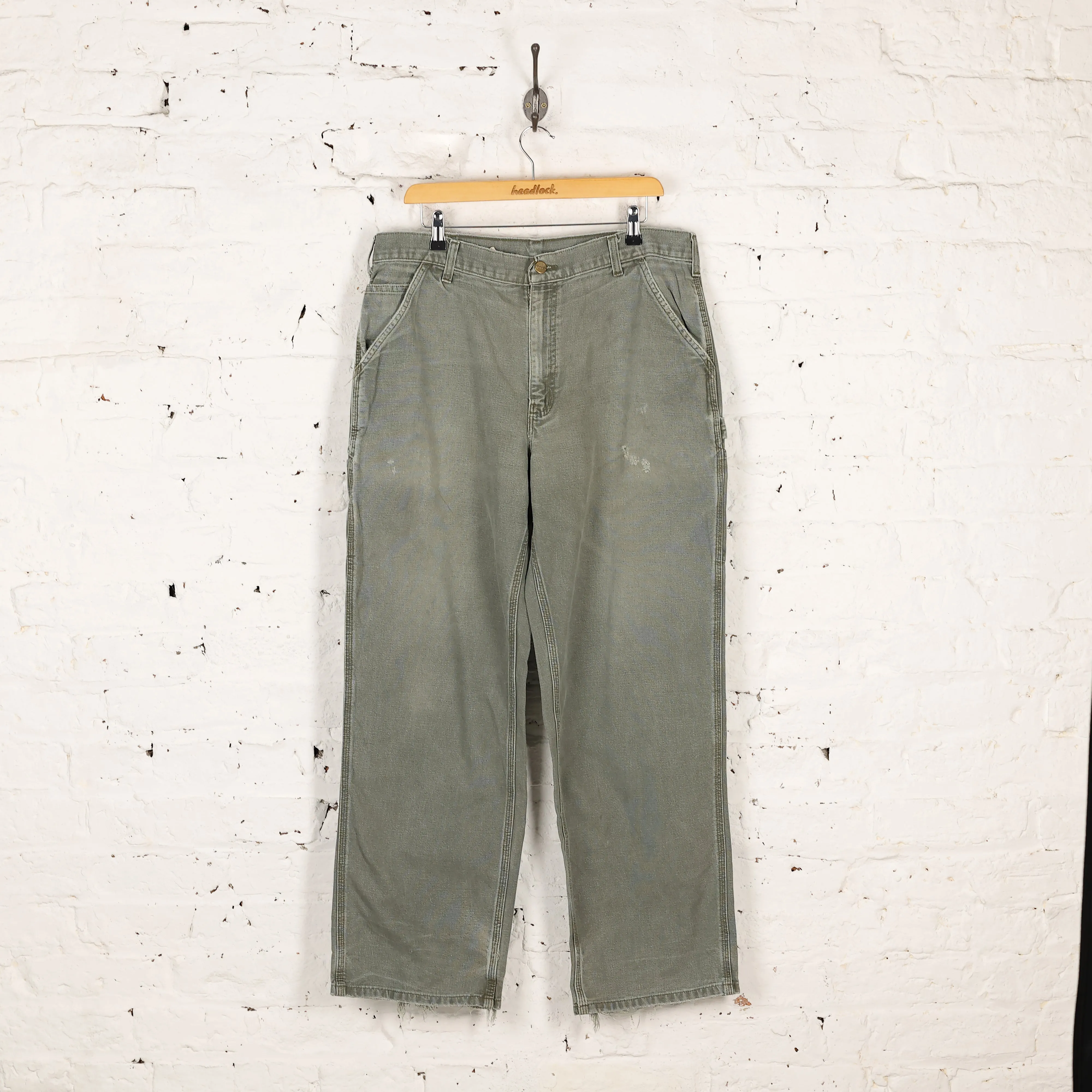 Carhartt Dungaree Fit Work Pant Trousers - Green - L