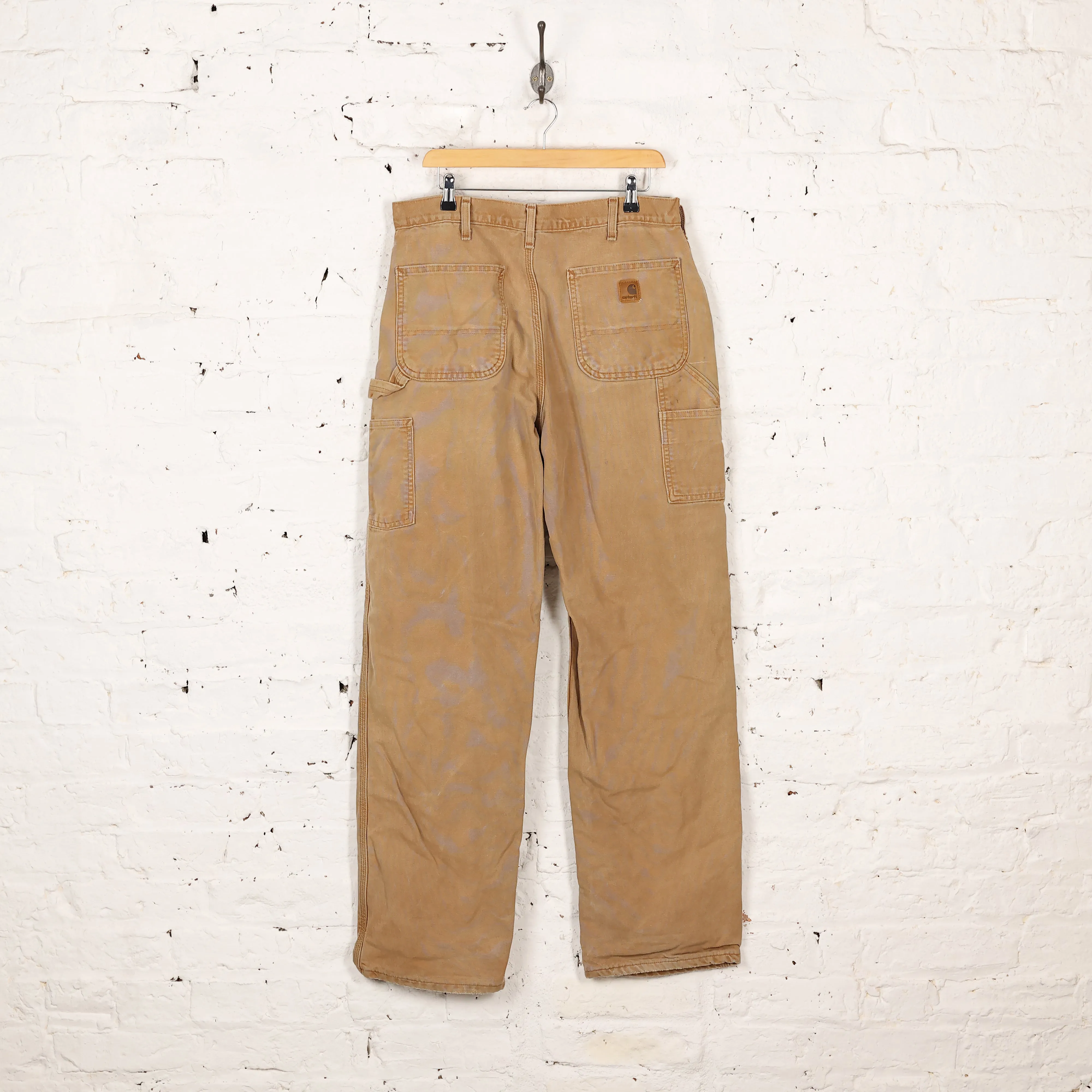 Carhartt Lined Work Pants - Brown - L