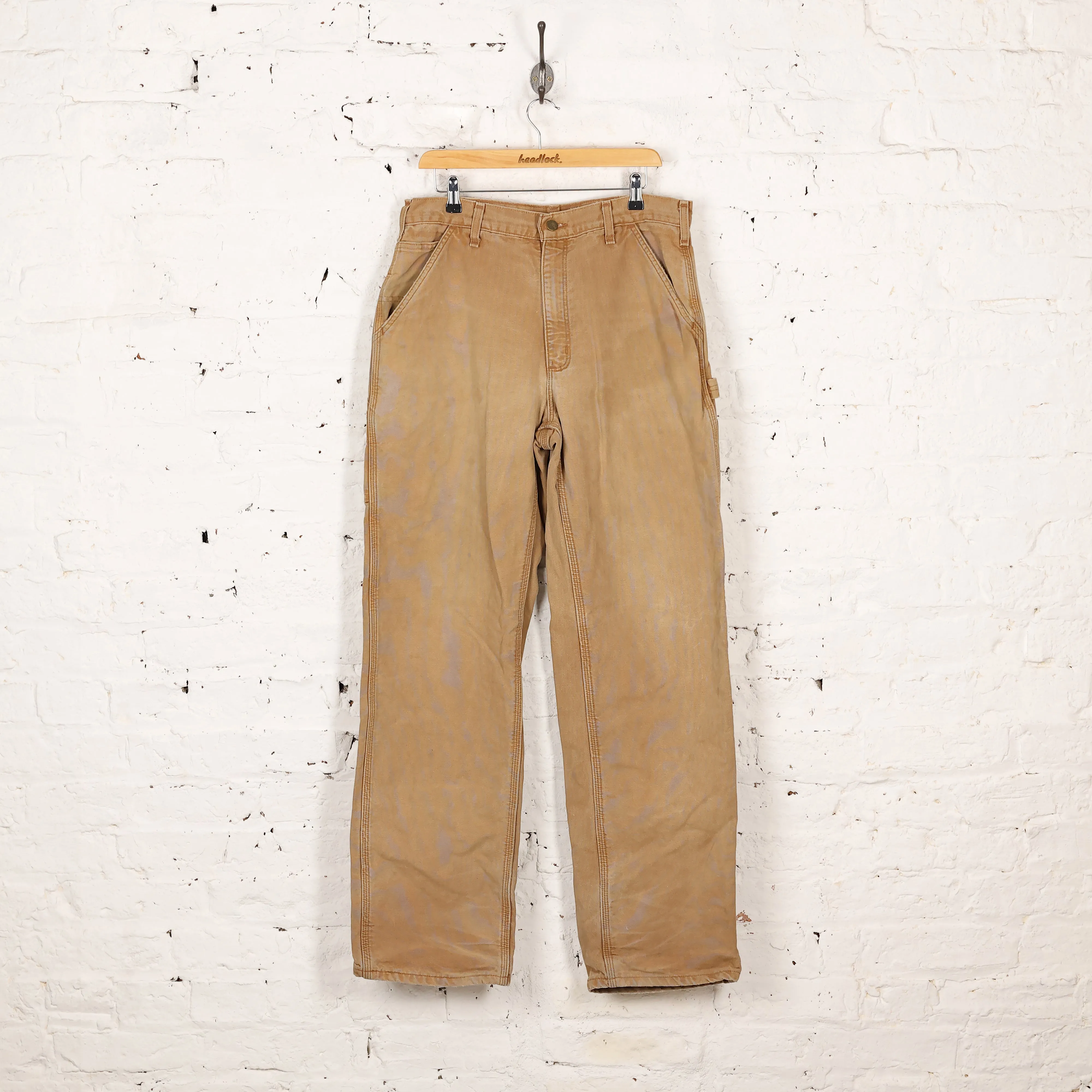 Carhartt Lined Work Pants - Brown - L