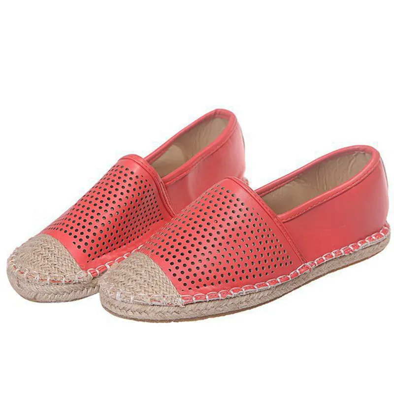 Casual Fashion Wild Straw Lazy Flat Fisherman Shoes Female