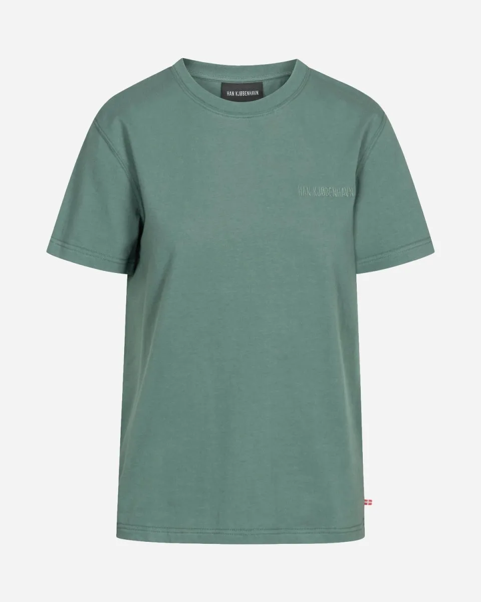 Casual M Tee - Dusty Logo Green