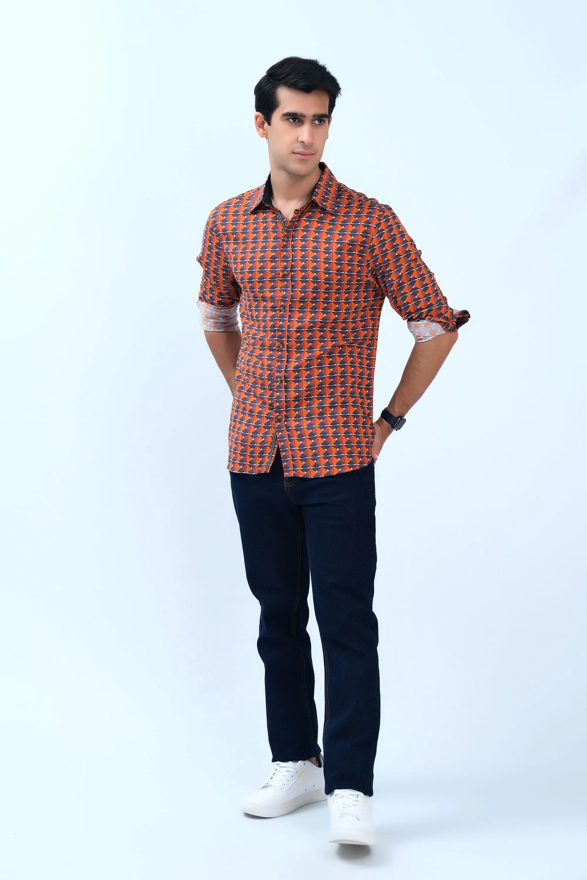 Casual Orange Shirt