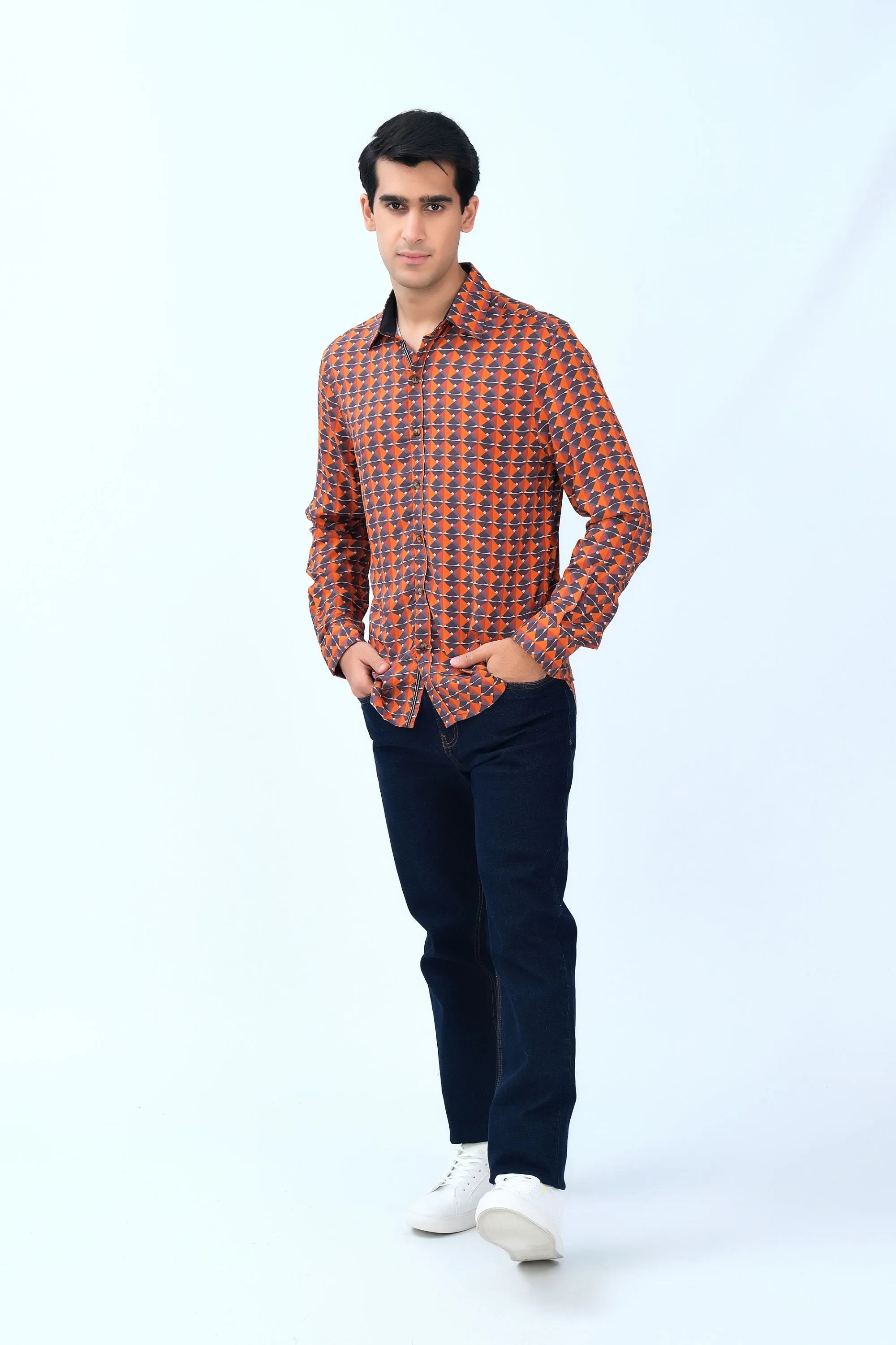 Casual Orange Shirt