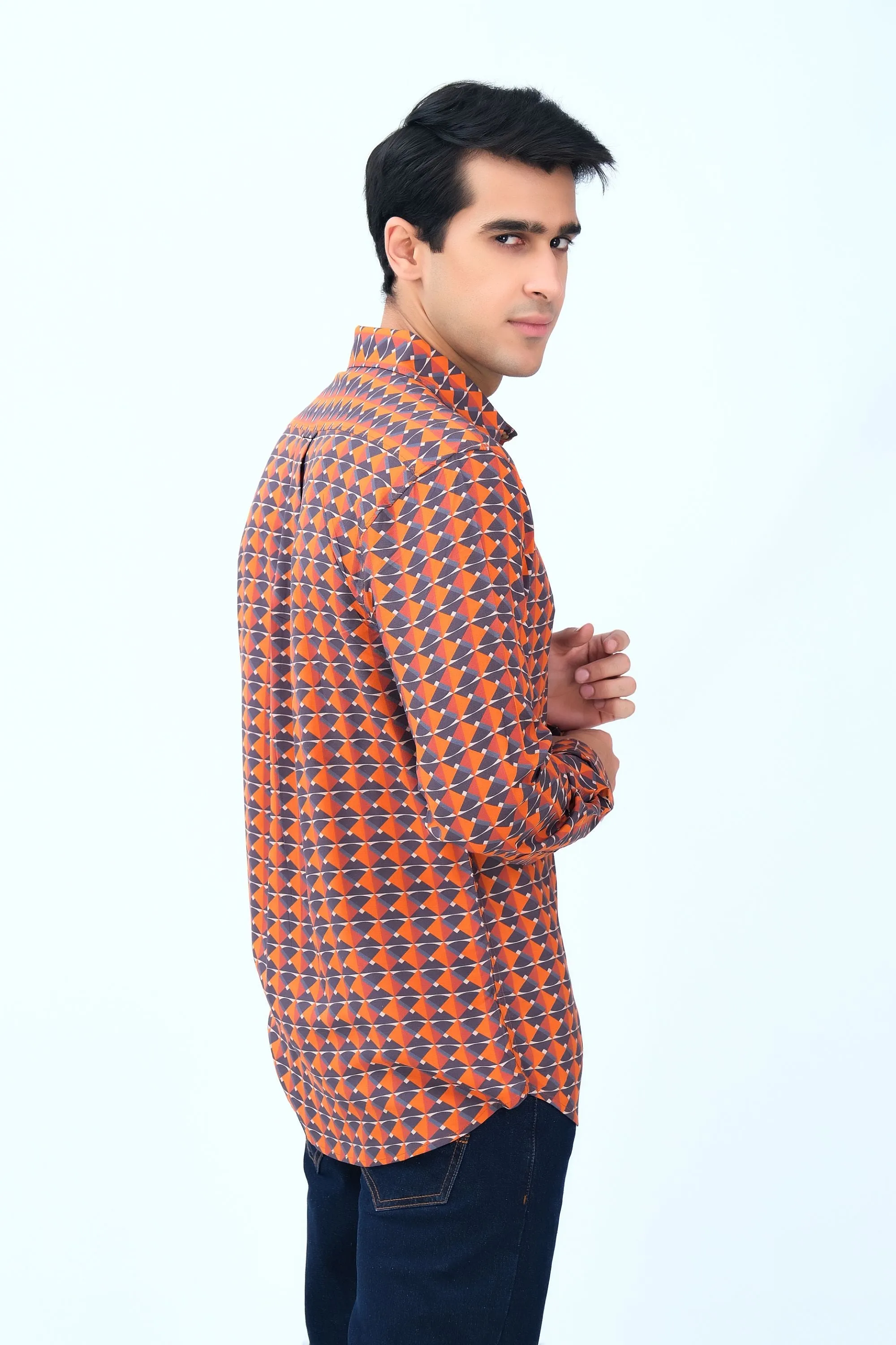 Casual Orange Shirt