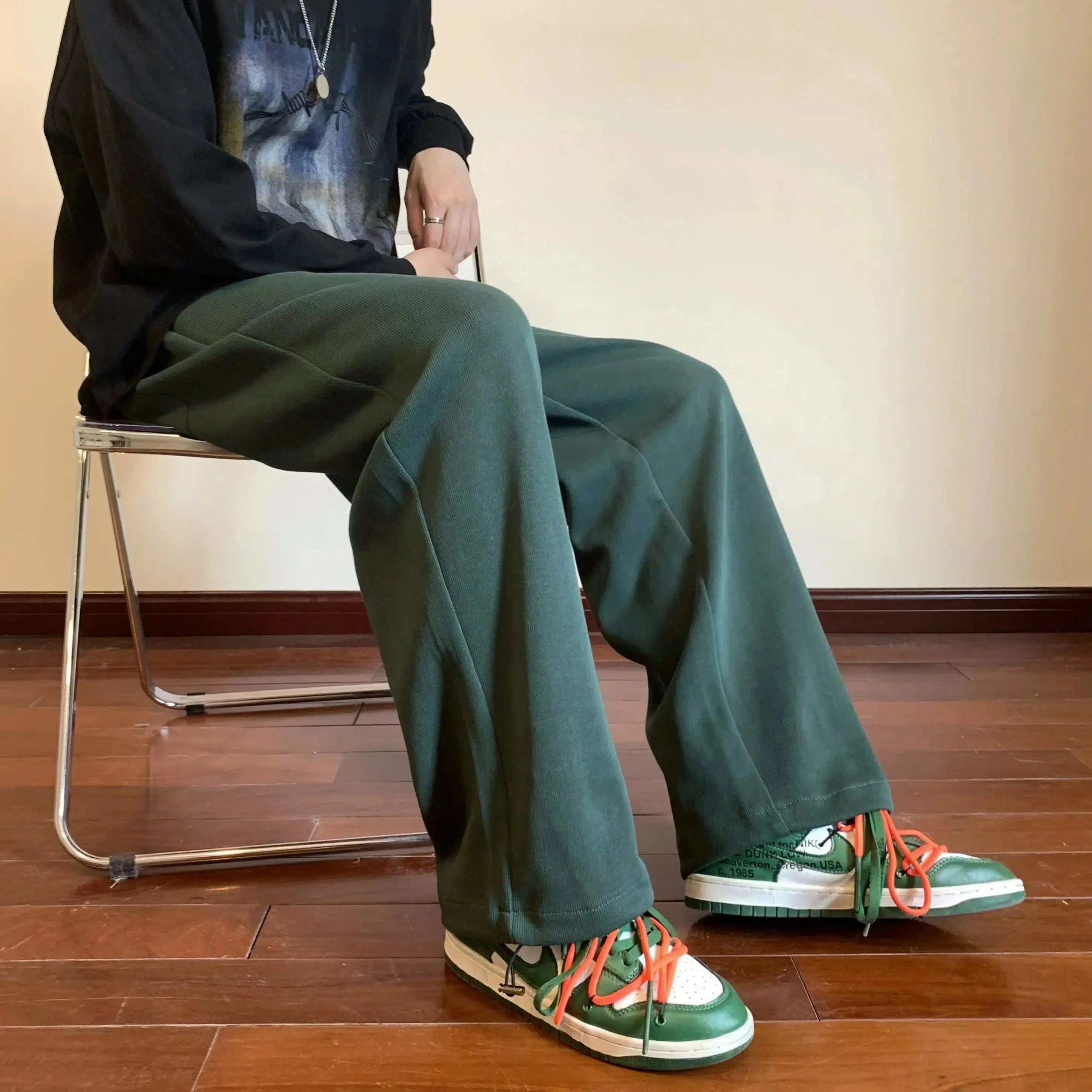 Casual Wide Leg Drape Sweatpants