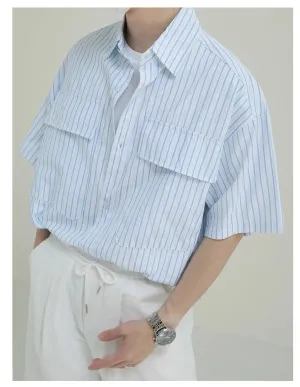 Classic Striped Button-down Shirt