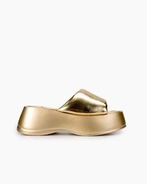 (Clean Up - US 5.5) Wrapped Midsole Comfortable Lightweight Platform Sandals