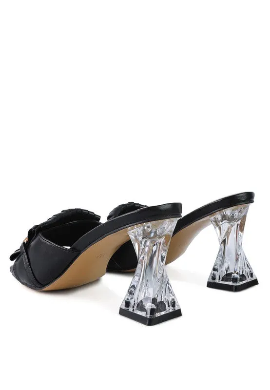 CLEAR JEWEL SANDALS