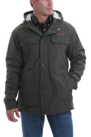 CLMWJ1527001-S-Olive Cinch Mens Jacket Barn Coat