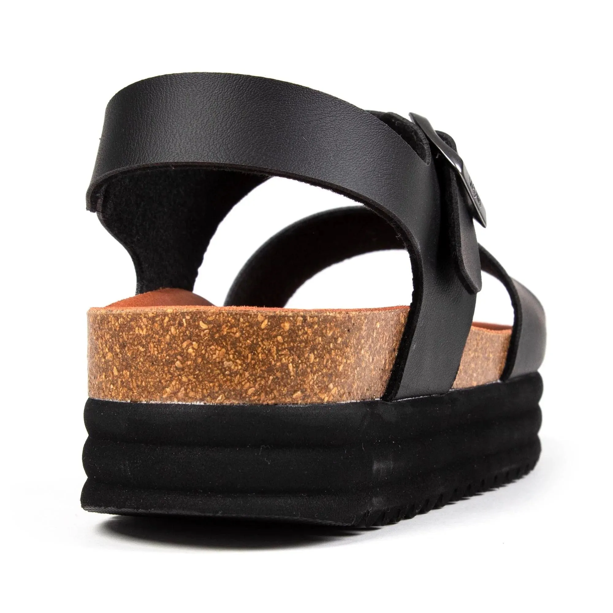 Clove Women's Vegan Flatform Sandals | Black