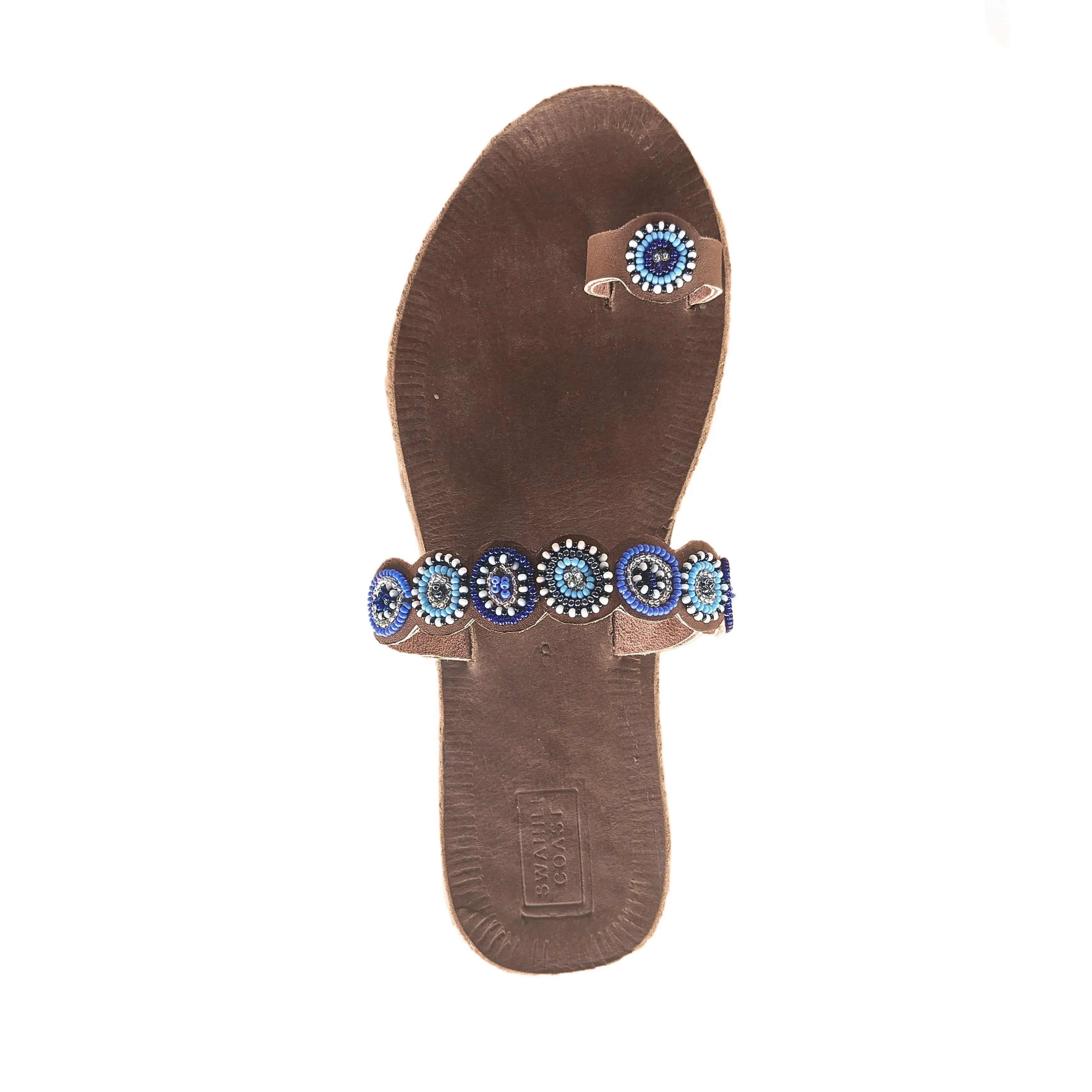 Clover Sandals in Blues