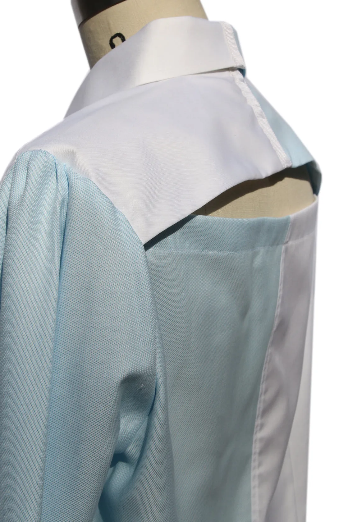 Colorblock Upcycled Button Down Shirt