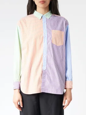 Crazy Stripe Long Sleeve Button Down