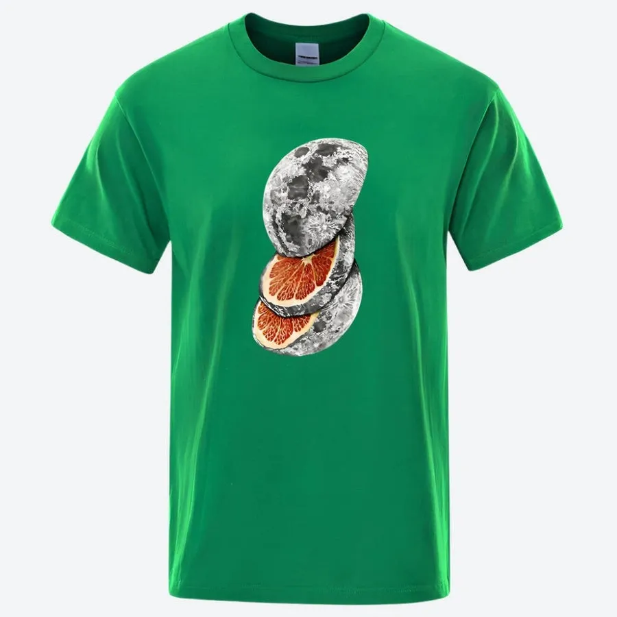 Creative Moon Citrus Graphic T-Shirts